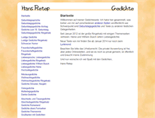 Tablet Screenshot of hans-retep-gedichte.de